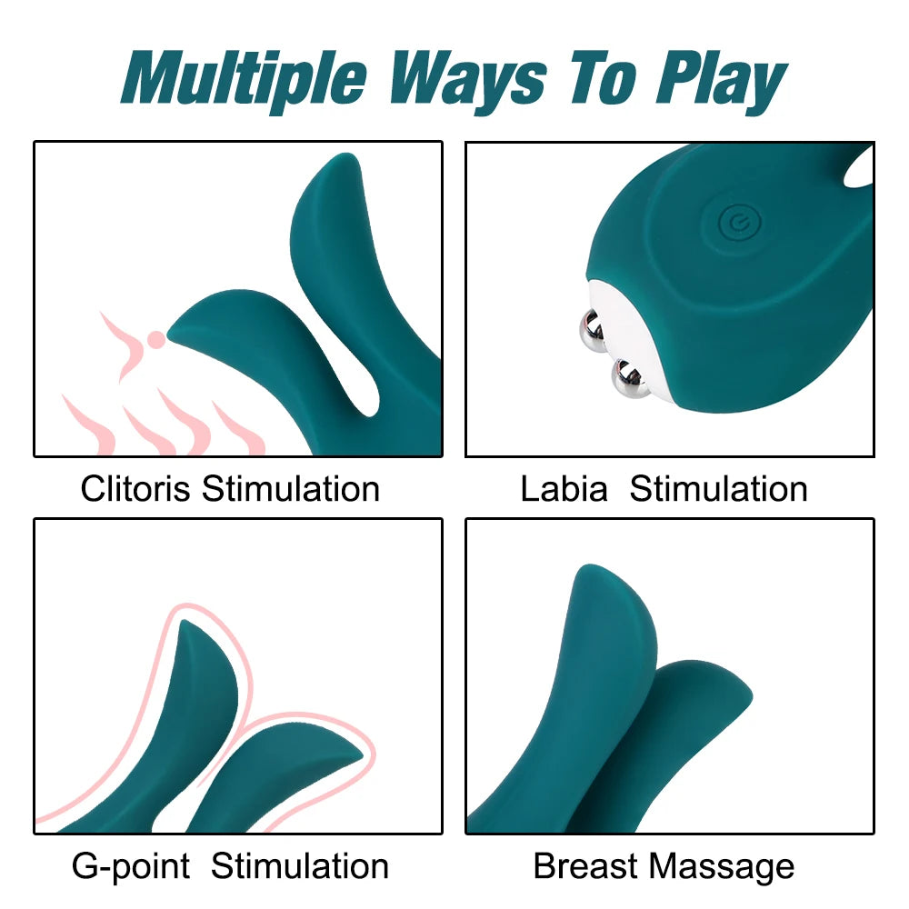 Sex Toy for Women Men Breast Nipple Clitoris Stimulator Female Masturbation G-spot Vaginal Massager Cute Rabbit Vibrator