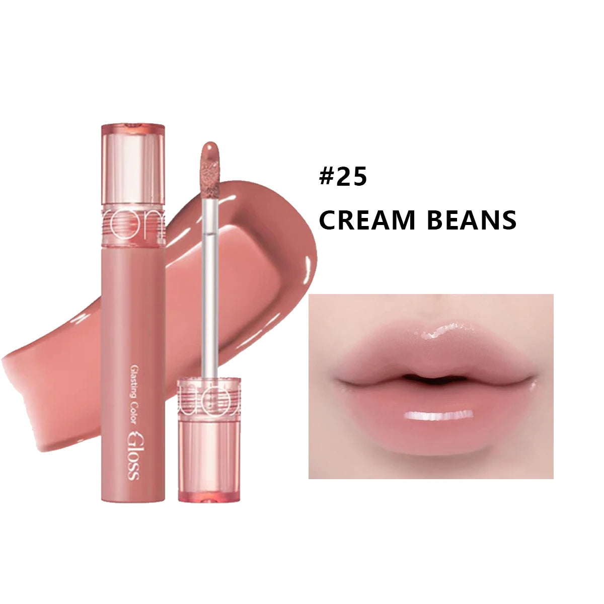 rom&nd Glasting Color Gloss,Glossy Watery Texture,Dewy Cream Film,Plump Juicy Look,Soft Mud Cream,Korean Cosmetic,Korean Makeup