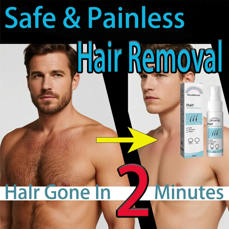 Hair Removal Spray Gentle Shaving Depilator Silky Smooth Skin on Body Arm Legs Hair Growth Inhibitor Depilatory Body Cream Care