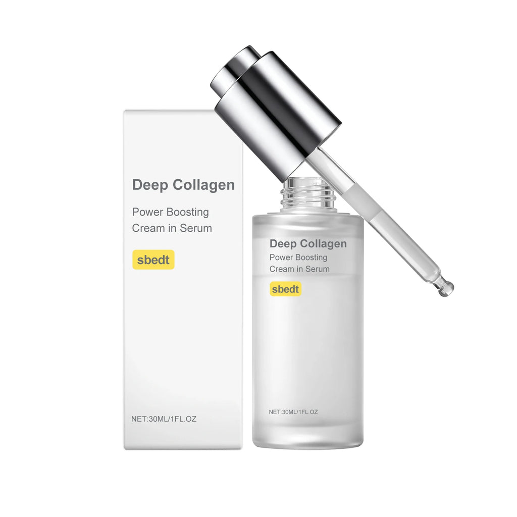 Deep Collagen Power Boosting Cream In Serum Korean Glass Skin Anti Aging Firming Plumping Hydrating Elasticity Nourish Ampoule