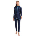 2026 Muslim Modest Swimwears with Hijab Women's Beach Swimsuit 3-pieces Islamic Long Sleeve Swimming Suit for Women Bathing Swim