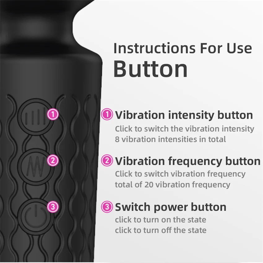 20 Modes Av Stick Vibrator Sex Toys For Women Clitoral Stimulation Massager G Spot Vibrator Masturbators Sexy Toys Adult Product