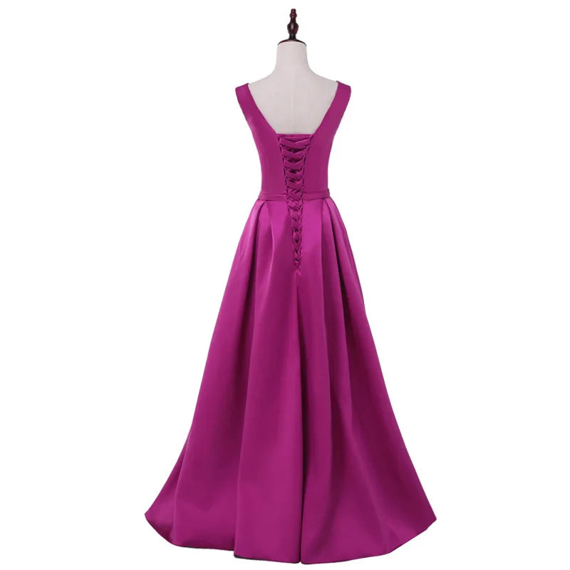 White Satin Bride Maxi Dress Elegant Long Prom Evening Guest Party Summer Dresses for Women 2026 Wedding Bridesmaid Vestidos