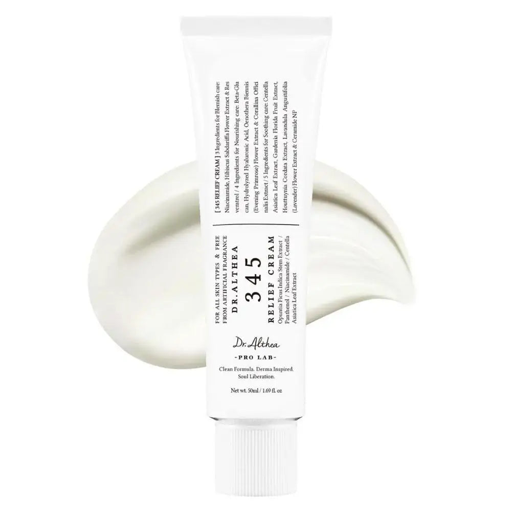 Original Korean Althea Skincare - 345/147 Antioxidant Relief Cream, REJU 5000 Cream, Address Blemishes, Brighten, Barrier Repair