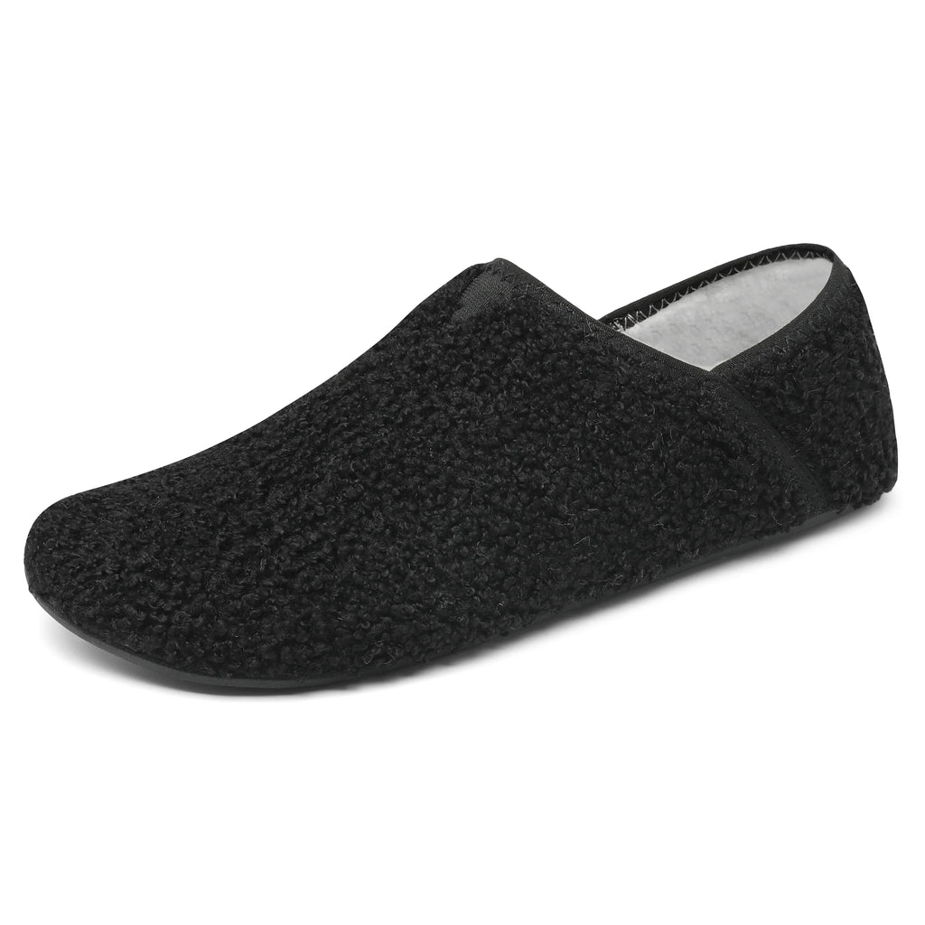 Indoor household shoes slippers soft-soled casual shoes non-slip lightweight fleece cotton shoes