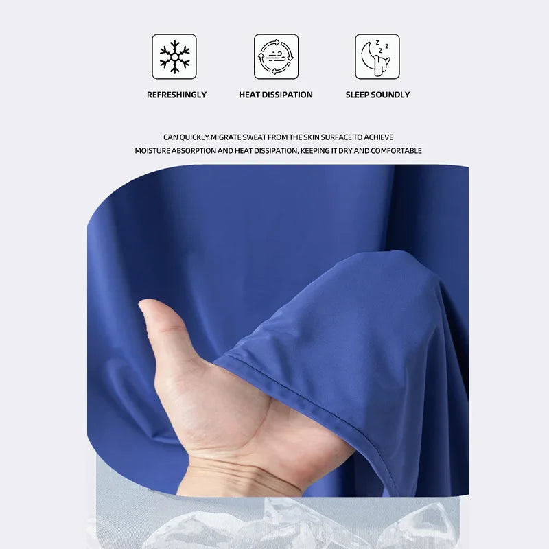 Summer Ice Silk Cooling Blanket Cold Touch AC Quilt Lightweight Ultra-Thin Blanket for Bed Sofa Breathable Quilt For Home Office