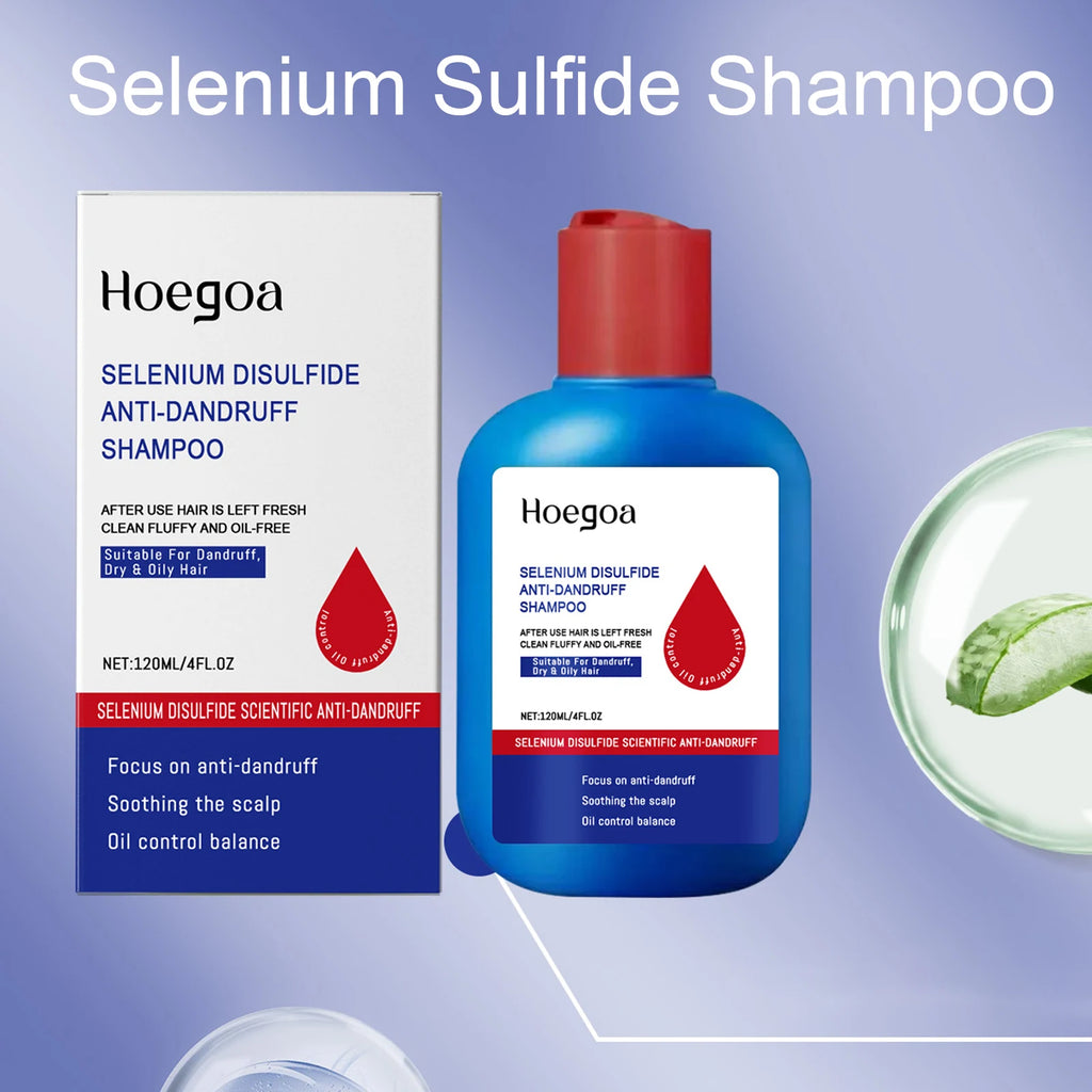 Selenium Sulfide Shampoo Deep Cleansing Scalp Oil Control Strengthen Hair Roots Volumizing Smoothing Shiny Hair Gentle Care