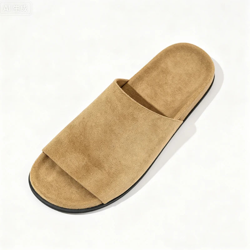 Women Flats Slippers Suede Casual Shoes Beach Fashion Sandals Dress Walking New Comfort Flip Flops Brand Mujer Zapatos