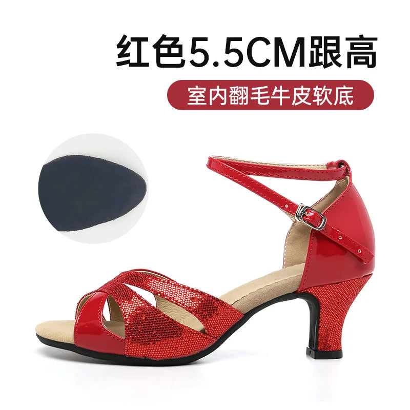 line dance shoes for adults Latin dance shoes for women zapatillas de ballet modern salsa stage performance shoeses