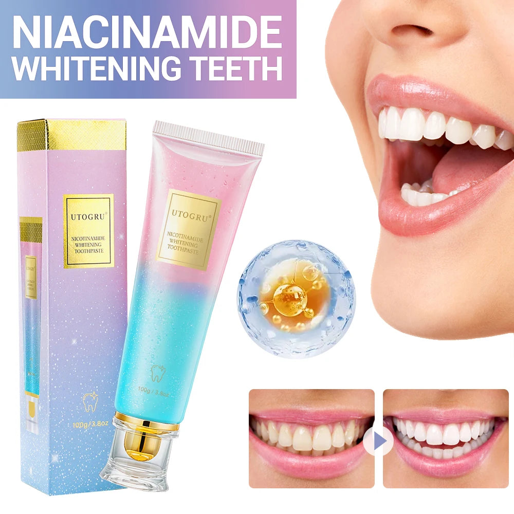 Whitening Toothpaste Nicotinamide Dazzling Toothpaste Remove Plaque Stains Teeth Oral Hygiene Clean Fresh Breath Teeth Care 100g