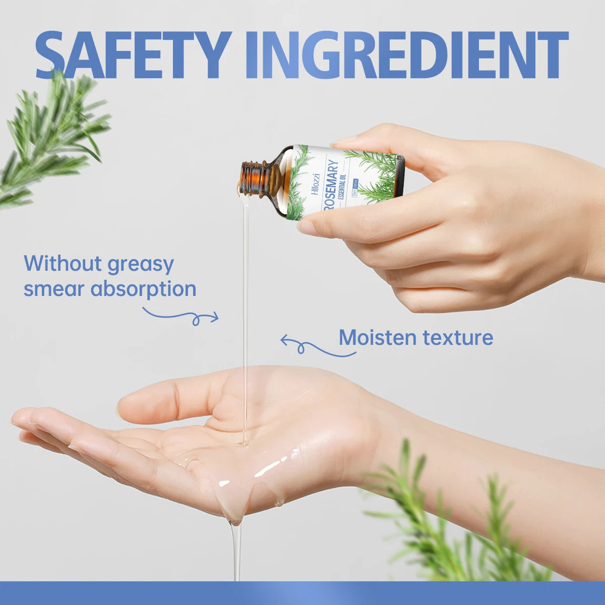 Aceite fortalecedor del cabello del cuero cabelludo, menta y romero, aceites esenciales de biotina, tratamiento nutritivo, punta
