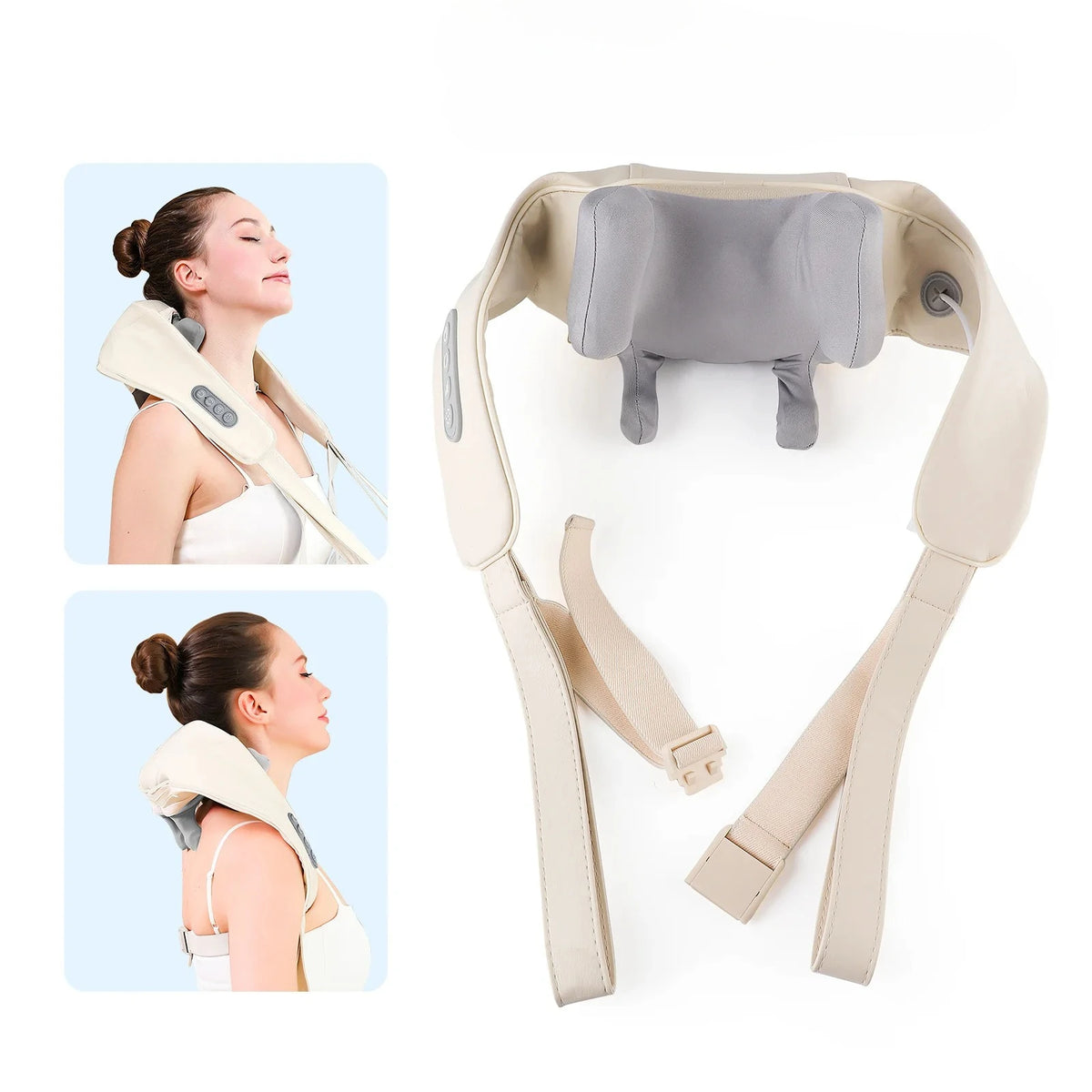 2026 NEW 26W Neck And Shoulder Massager Wireless Shoulder And Back Kneading Massage Shawl Trapezius Neck Cervical Masajeador