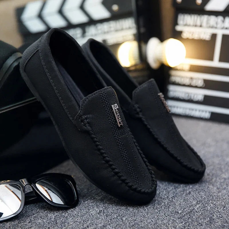 Summer Suede Men's Flat Shoes Lightweight Mens Loafers Fashion Male Slip-on Business Male Moccasins Driving Zapatos Para Hombres