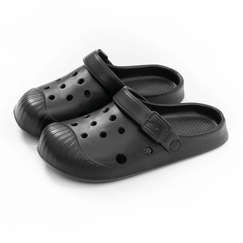 Shell Toe Hole Shoes for Men 2026 New Summer Outfit EVA Stepping on Poop Feeling DIY Shoelaces Beach Sandals Beach Slippers