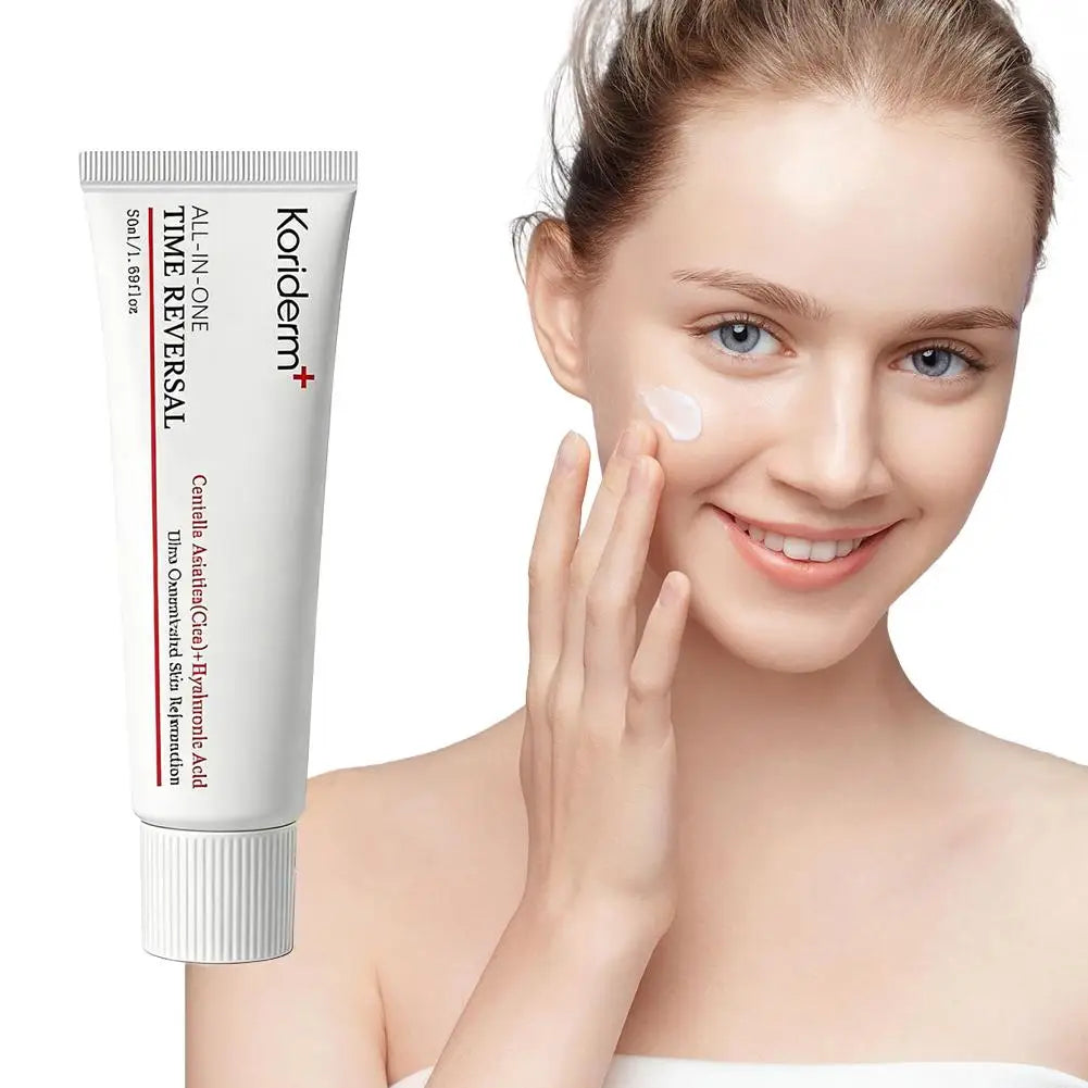 Koriderm Time Reversal All-in-One Cream Cica Hyaluronic Acid Moisturizing Anti Aging Whitening Repair Firming Eye Cream Skincare