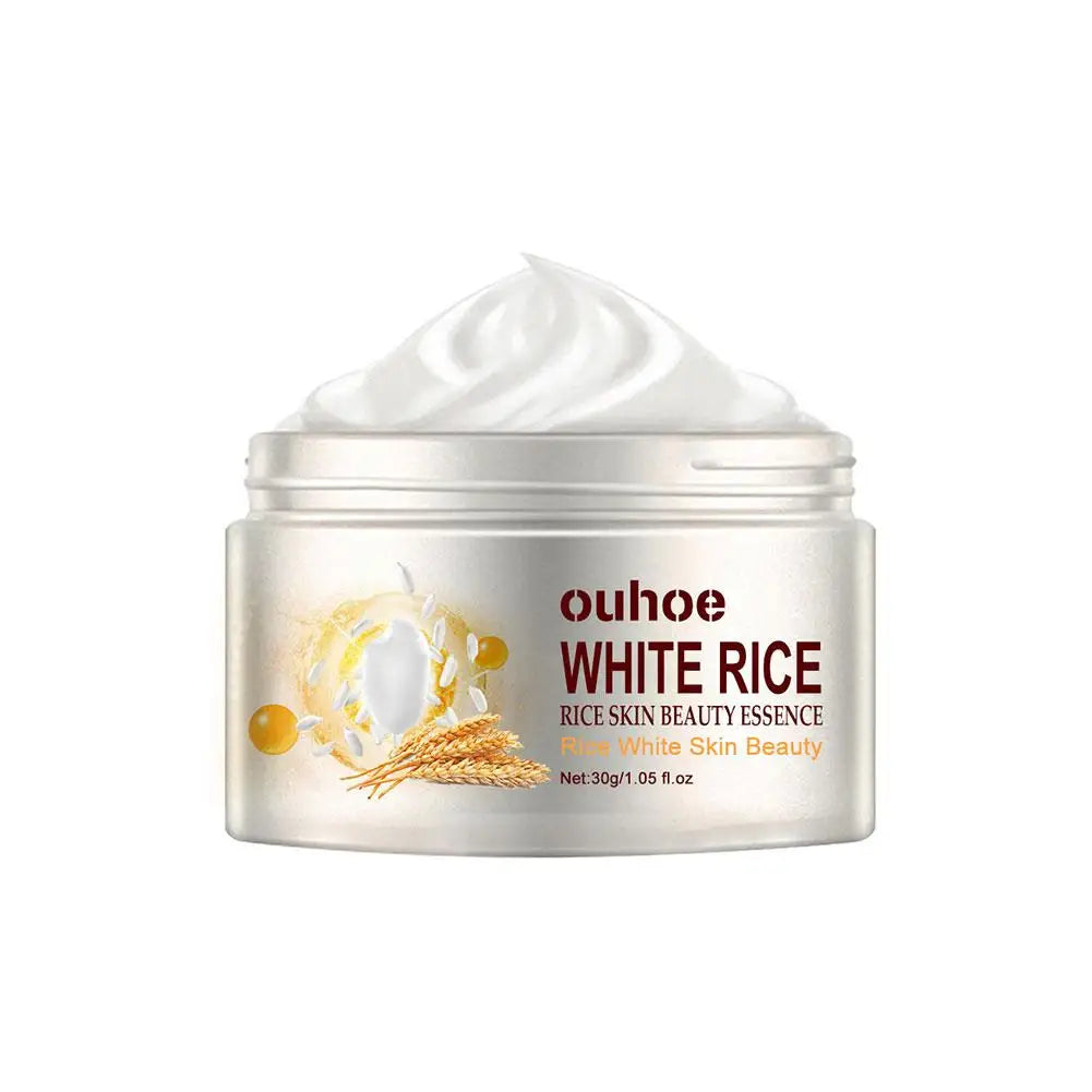 1/2/3PCs Rice Cream For Face White Rice Essence Brightening Moisturizing Cream Lightweight Moisturizer Face Cream Smooth Lines