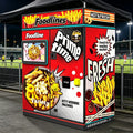Hot Food air Fryer Vending Machine Automatic Fried French Fries Vending Machine for Sale Selling 2 Types of Food Customized