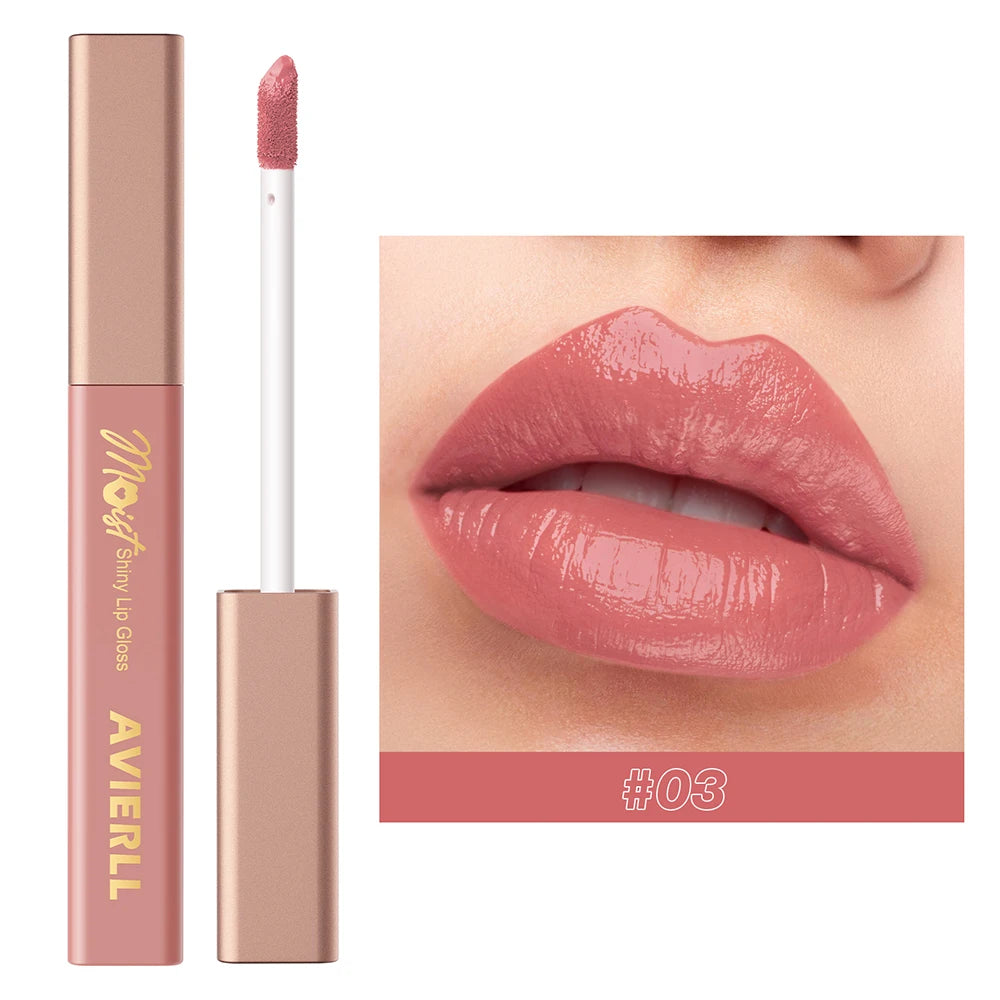 Lip Gloss Set Shiny Liquid Lipstick Long Lasting Moisturizing Non-Sticky Plump Hydrating Lip Balm Women's Makeup Halloween Gift