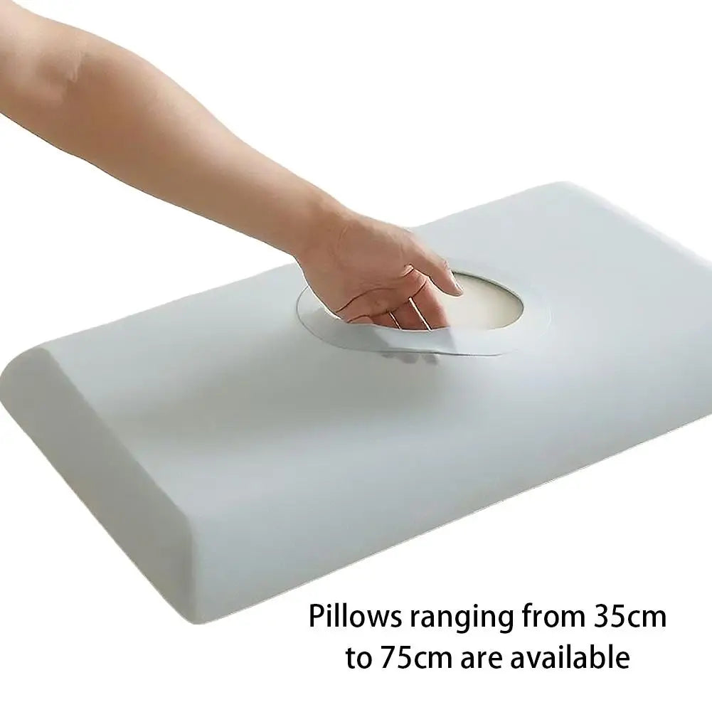 Cooling Pillow Case Summer, Ice Silk Breathable Soft Cover, Open Elastic Edge Wrap, Smooth Cool Feel for Night Sleep