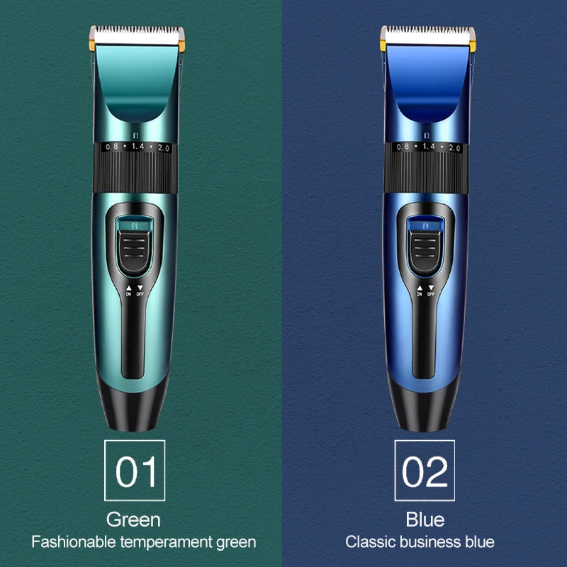 Electric Hair Clipper Wireless Professional Trimmer LED Display Ceramic Blade Household Low Noise Men Hair Clipper Haircut Tool
