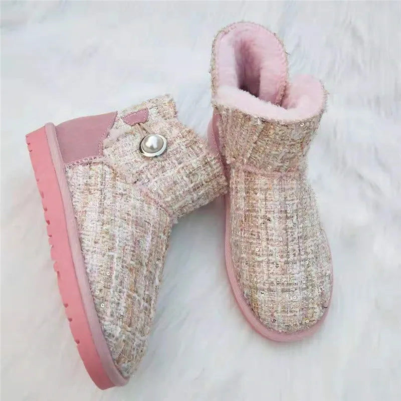 New Style Women Winter Boots Austalia Fashion Warm Brand Genuine Leather Snow Boots For Woman Shoes Botas Mujer