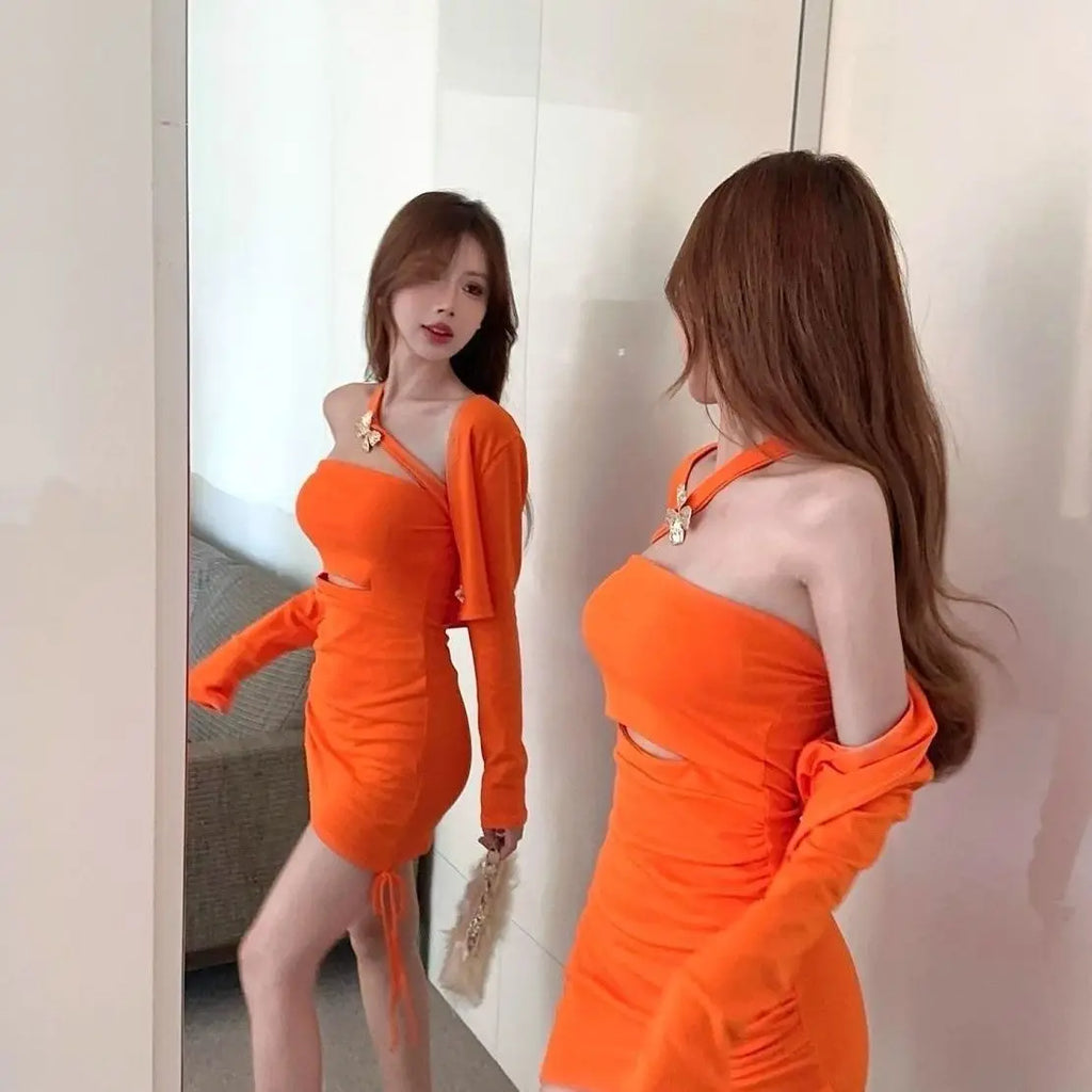 Vestidos Elegantes Para Mujer Sexy Bodycon Dresses Robe Mini Spring Summer Slim Pleated Casual Chic