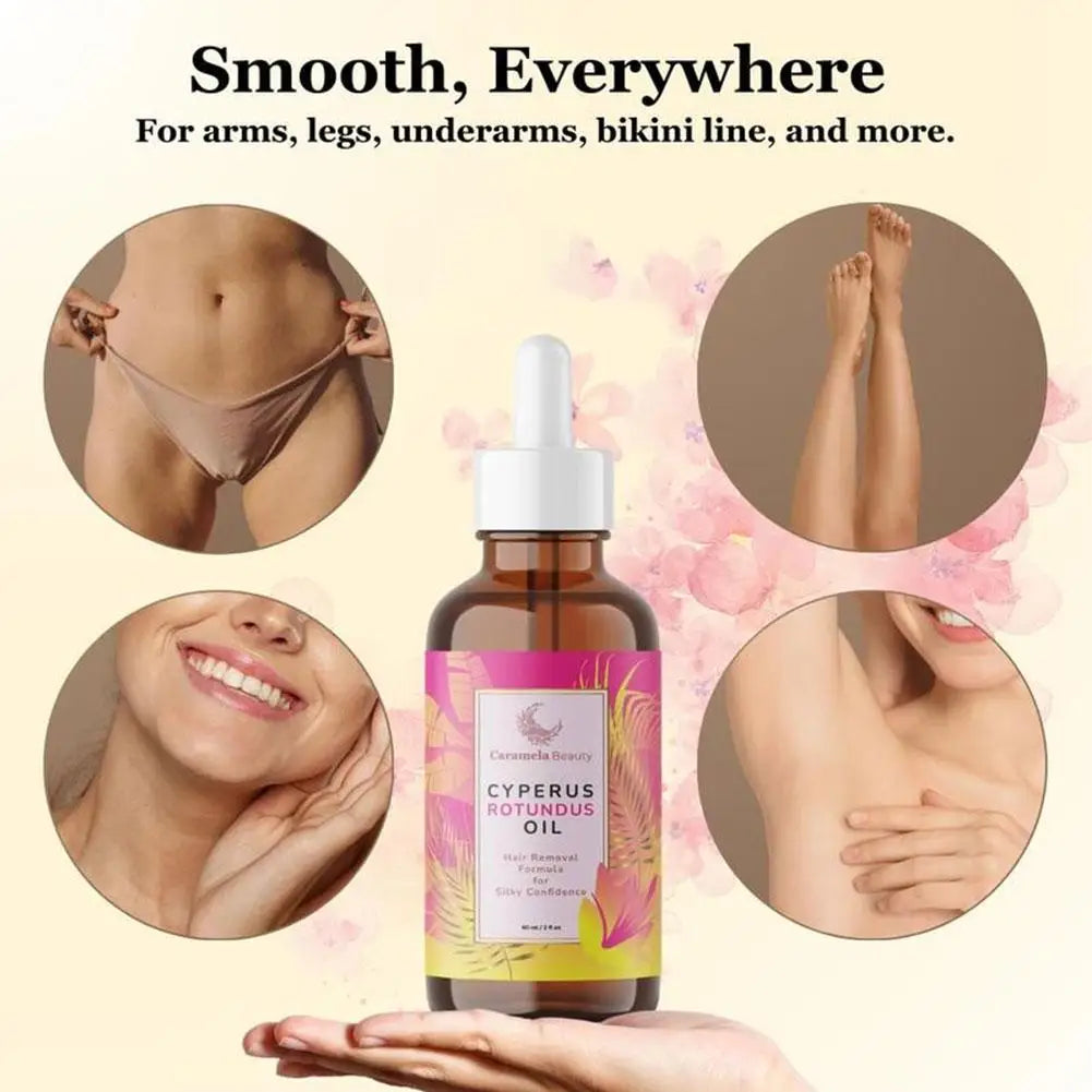 60ml Natural Cyperus Rotundus Oil After Hair Removal Skin Drops Soothing Redness Moisturizing Gentle Slow Hair Growth Body Care