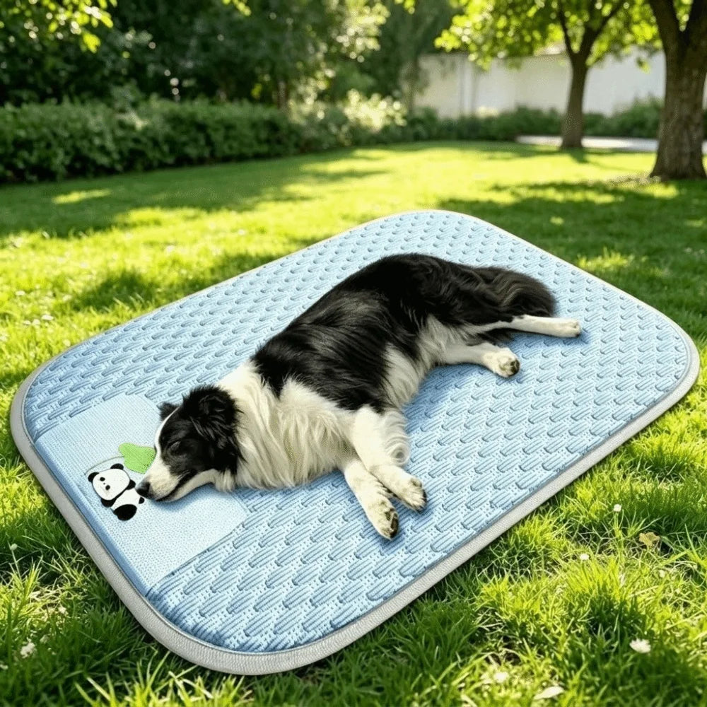 Cat Nest Mat Breathable Dog Cool Mat Soft Anti-slip Pet Sleep Mat Comfortable Large Space Pet Cooling Pad Summer