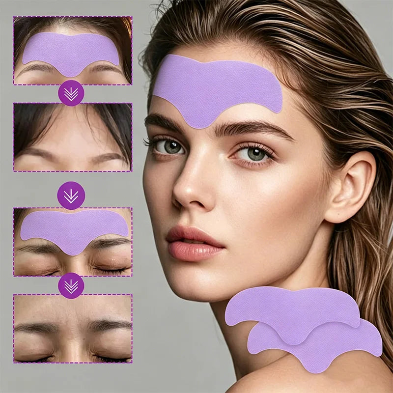 Forehead Smoothing Patch, Used at Night to Smooth Forehead Wrinkles and Fine Lines, Tightens and Smooths, Firms the Forehead, Co