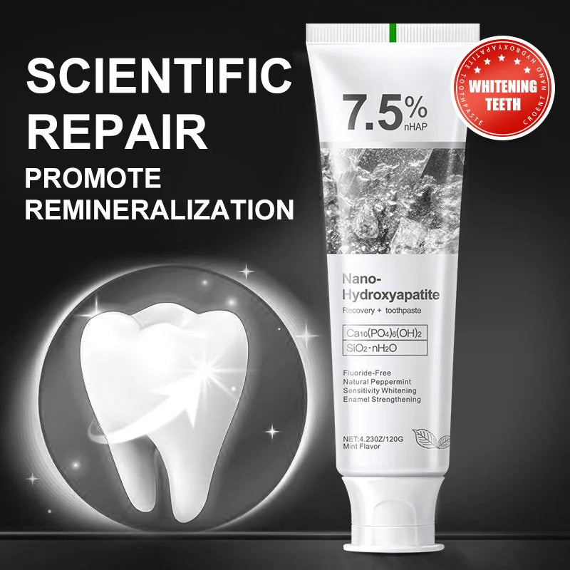 1/3/5pcs Hydroxyapatite Toothpaste,Gentle Mint,Breath Refreshing Whitening Toothpaste,Stain Removal Tooth Paste,Oral Care