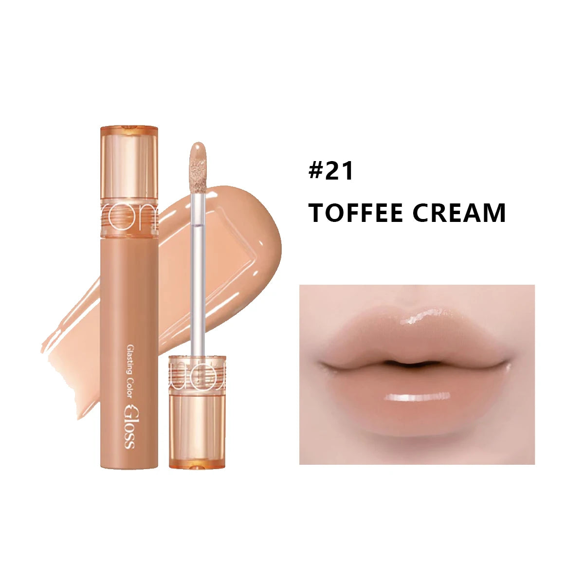 rom&nd Glasting Color Gloss,Glossy Watery Texture,Dewy Cream Film,Plump Juicy Look,Soft Mud Cream,Korean Cosmetic,Korean Makeup