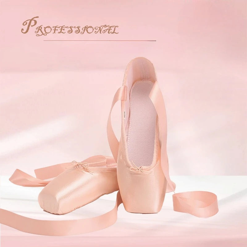 Womens Ballet Shoes Professional Dance Shoes Soft Sole Flat Top Shoes for Performance Practice Fitness