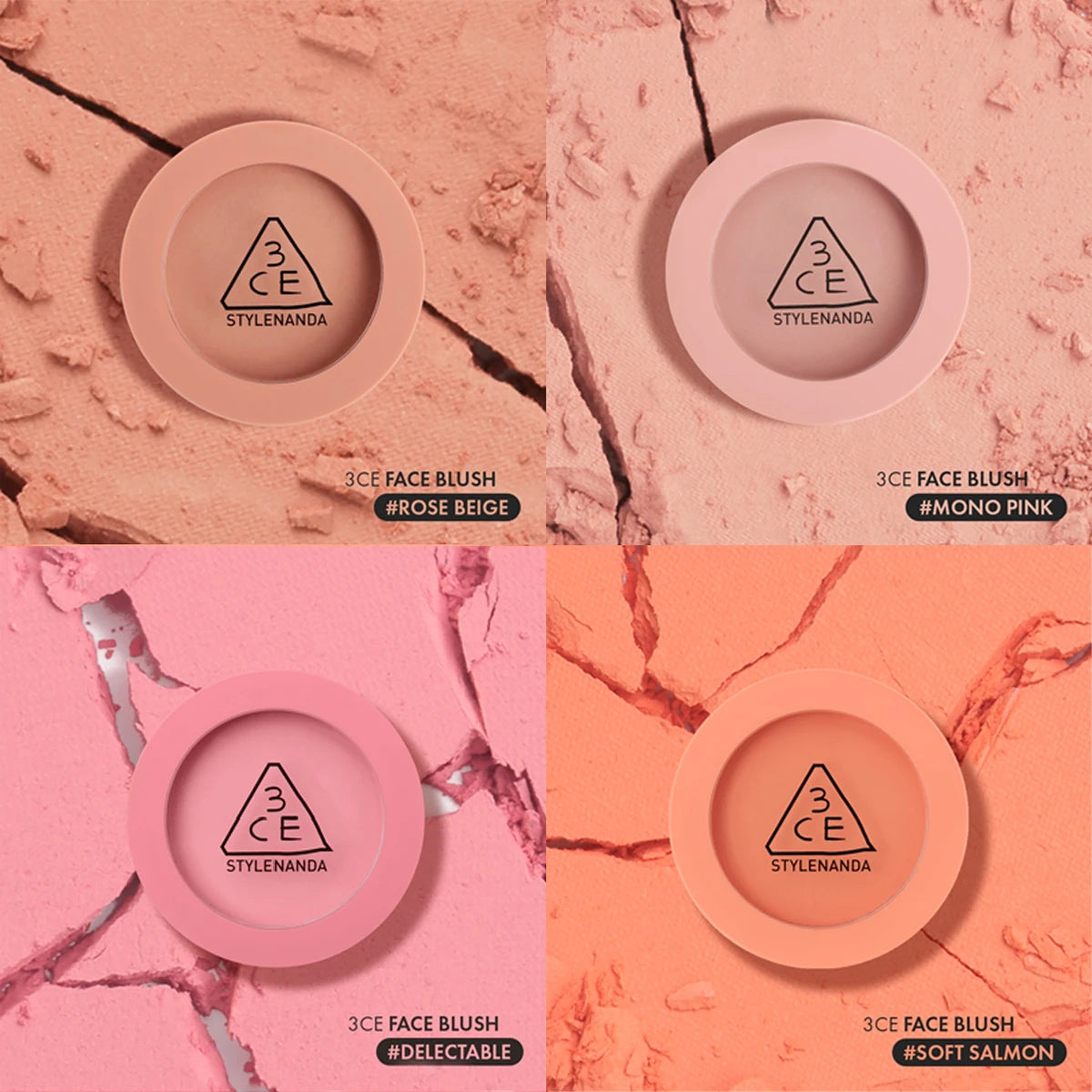 3CE Mood Recipe Face Blush,Silky Powder,Natural Color Payoff,Long-Lasting Wear,Complete Makeup,Korean Cosmetic,Korean Makeup