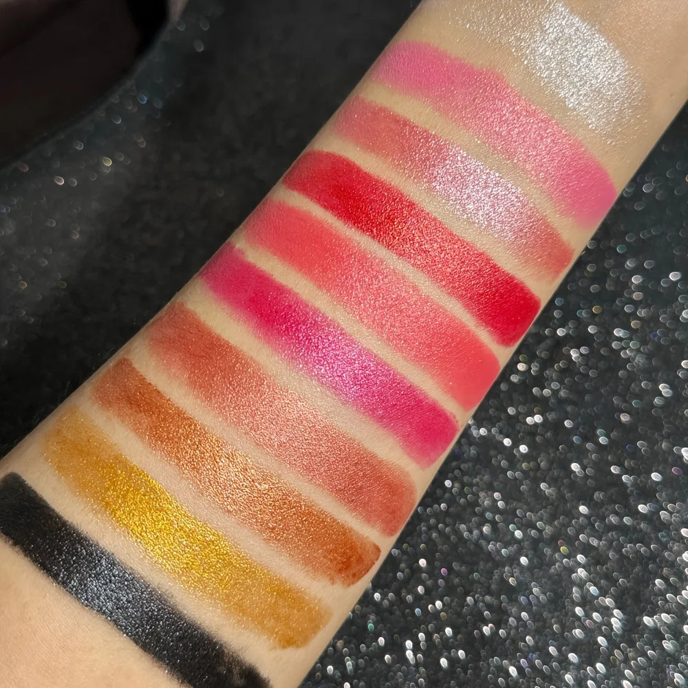 Diamond Lipstick, Hydrating Sparkling Solid Lip Glaze, Shimmer Lip Gloss, Waterproof Long-Lasting Lip Glossy, Highly Pigmented S