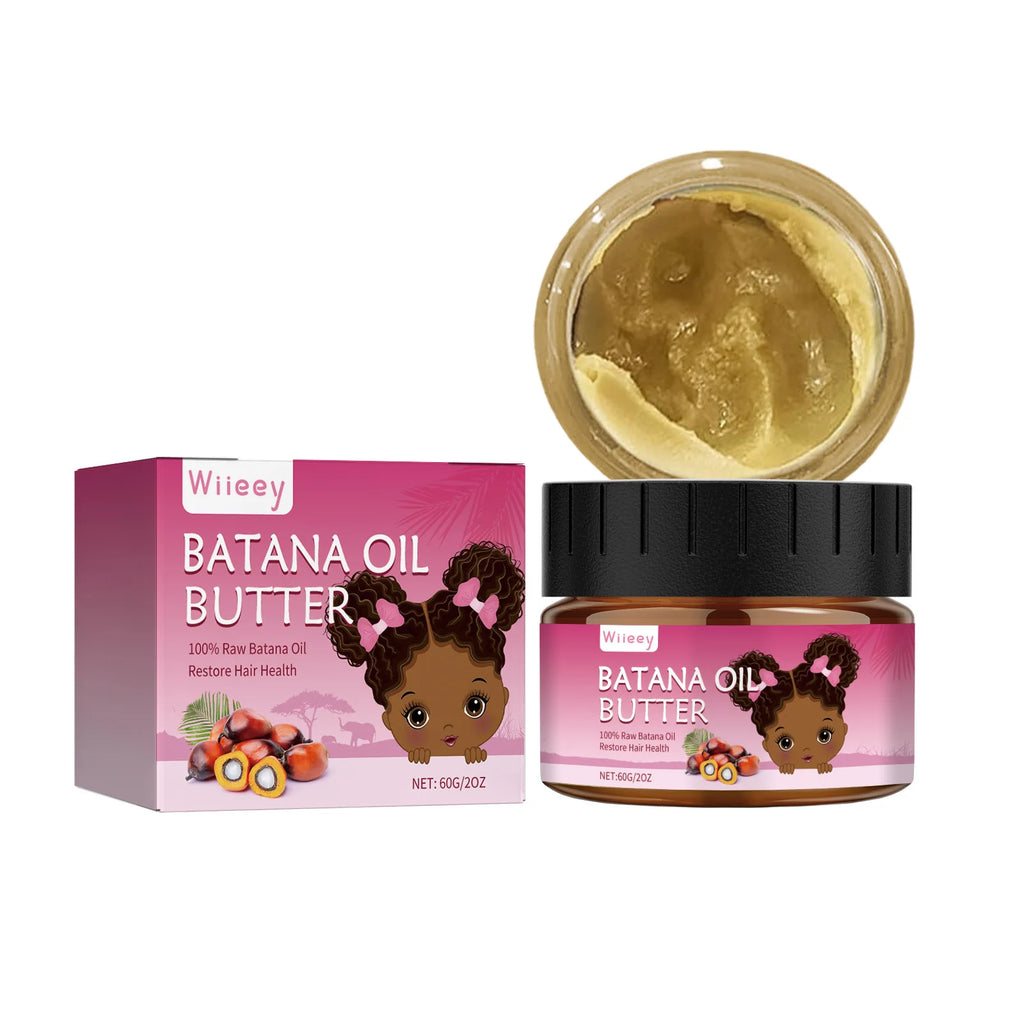 Batana Hair Essential Oil Improving Curly Reducing Dryness Loss Treatment Scalp Massage Promotes Wellness Kids Hair Growth Serum