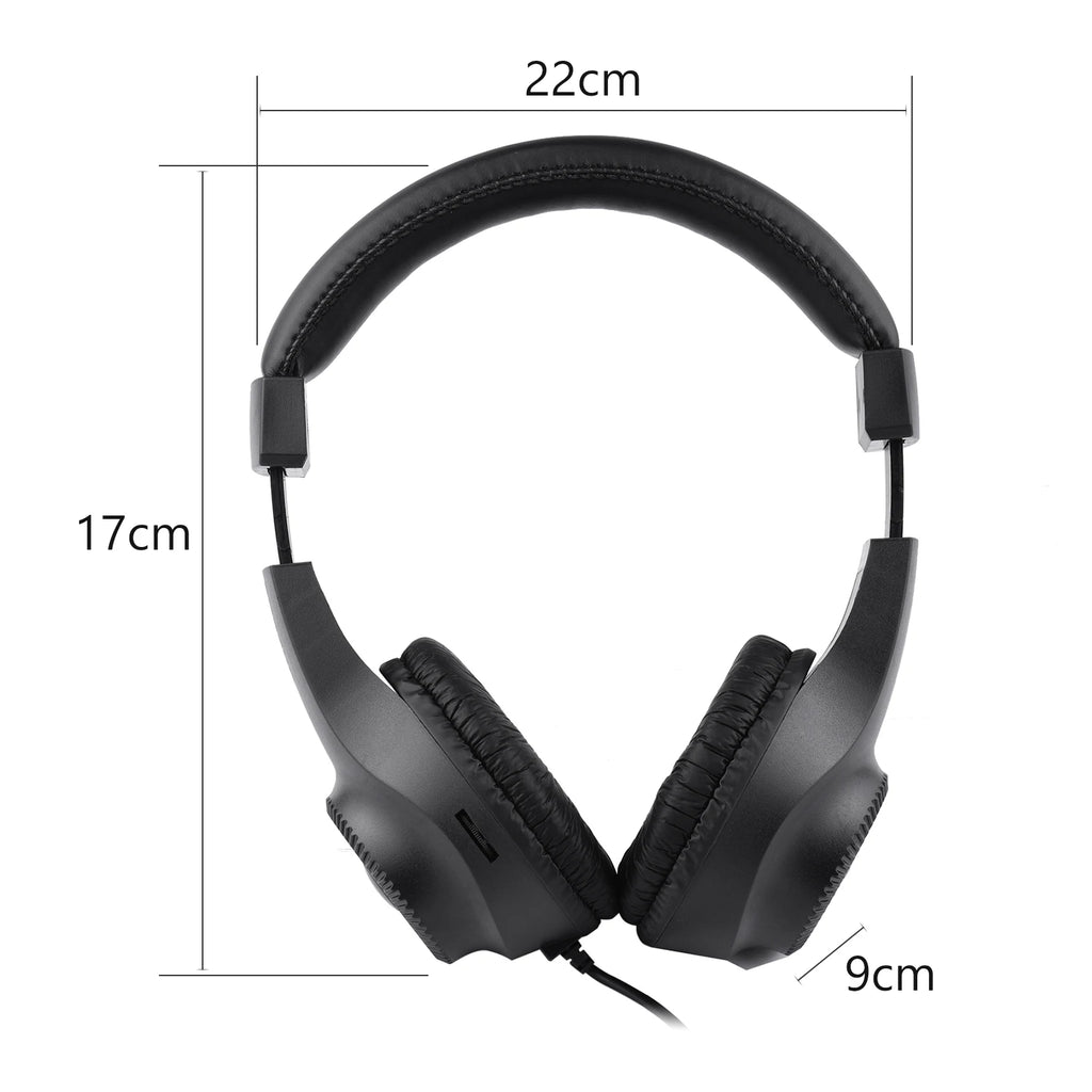 Wired Stereo Monitor Headphones Over-ear Headset with 50mm Driver 6.5mm Plug for Guitar Amplifier Electric Piano Audio Mixer