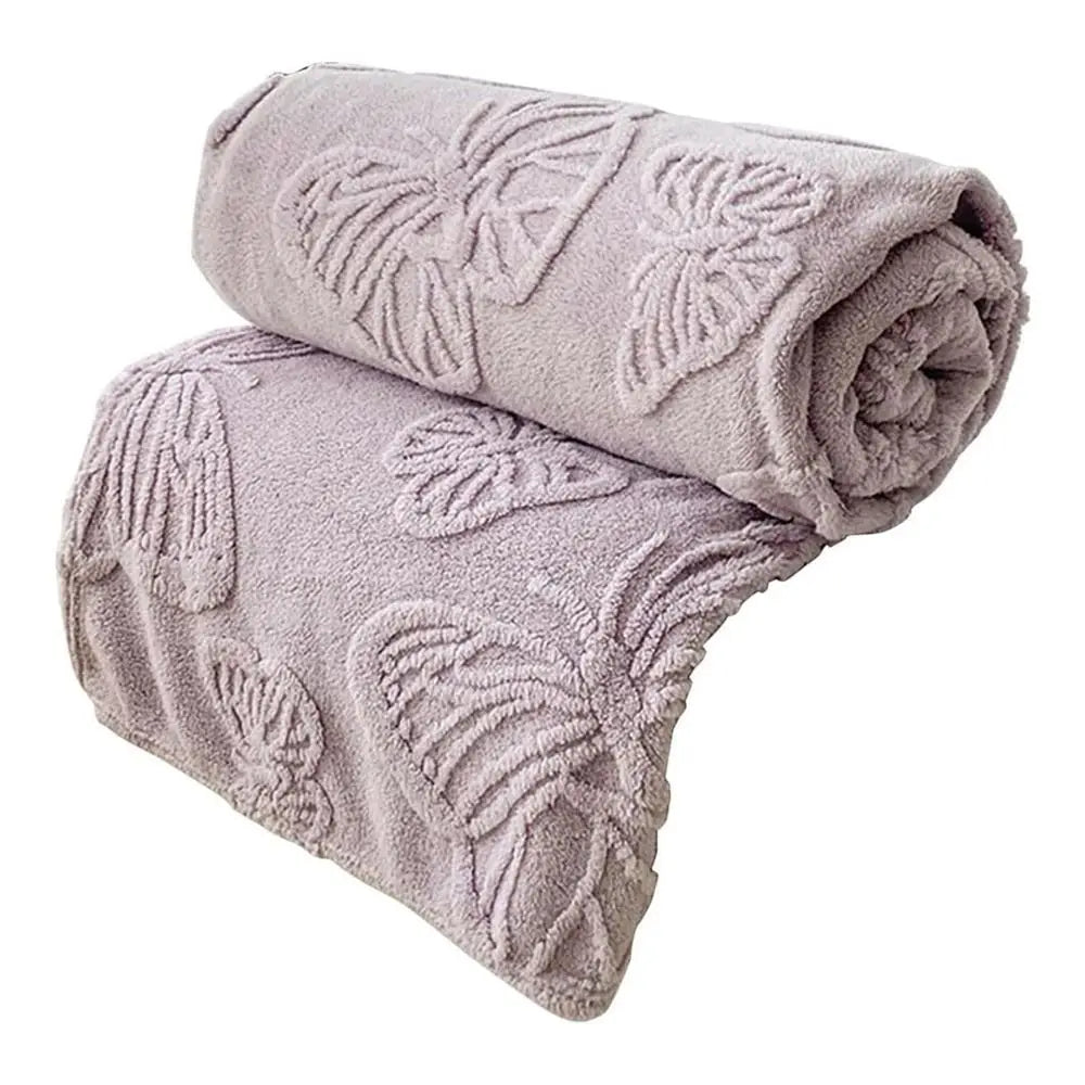 New Double Sided Cooling Blanket Skin-Friendly Cold Effect Conditioning Quilt 3D Butterfly Jacquard Breathable Cooler Quilt