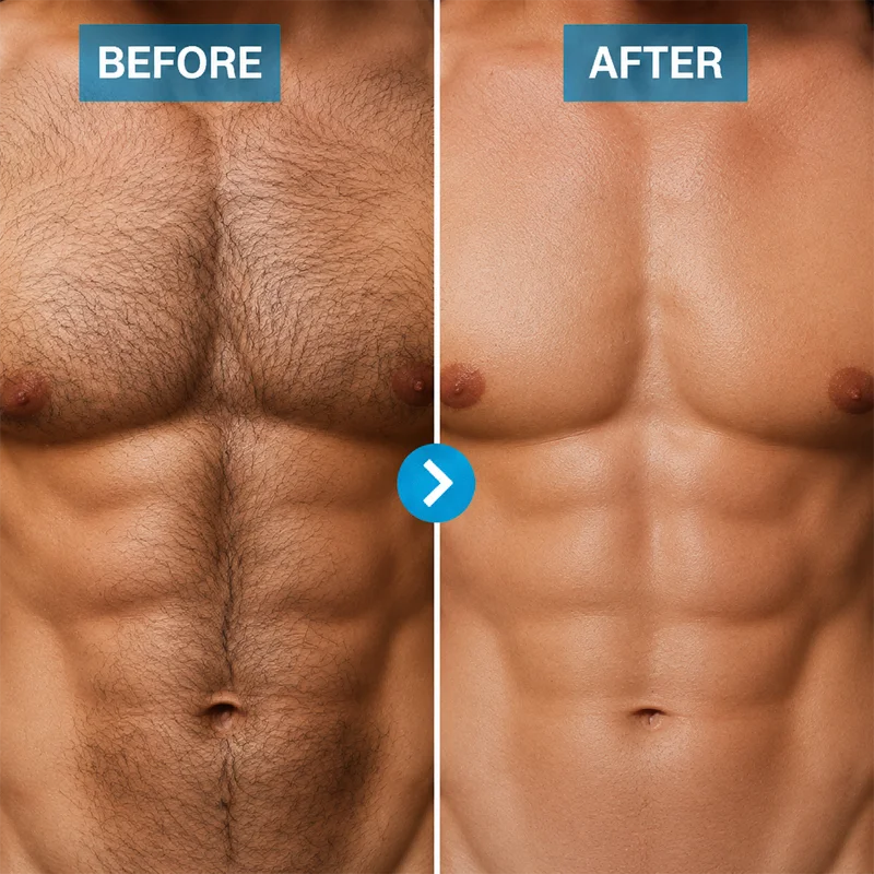 YUITIKUE For Men Hair Removal Cream, 15 Min Fast Painless Depilatory Cream for Chest Back Arms Legs 60g