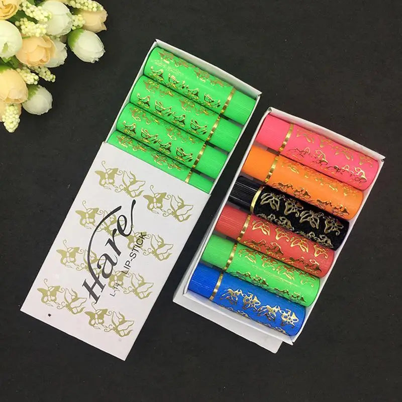 6Pcs/Set Waterproof Lipstick Sexy Lip Stick Matte Velvet Lipstick Color Mood Changing Long Lasting Moisturizing Lipstick Makeup