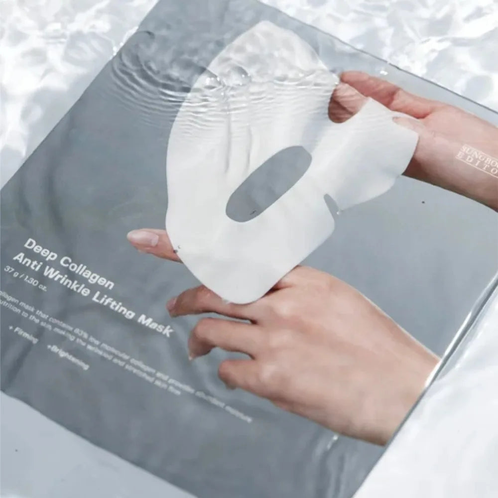 Korean SUNGBOON EDITOR Real Collagen Sleeping Pack 37g Low-Molecular Gel Mask Lift Smooth Rough Skin Anti-Wrinkle Hydrating Mask