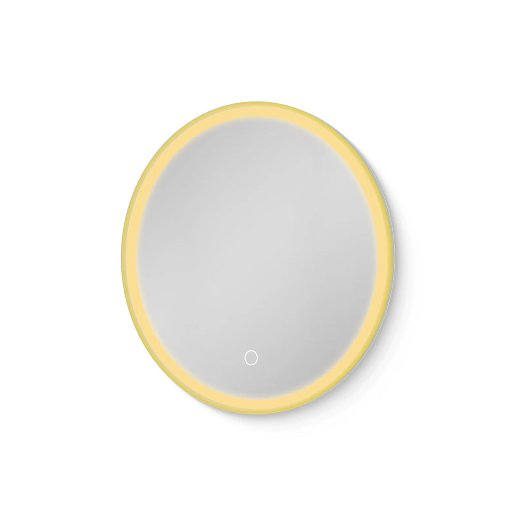 Stainless Steel Frame LED Mirror for Modern Bathroom and Hotel Use
