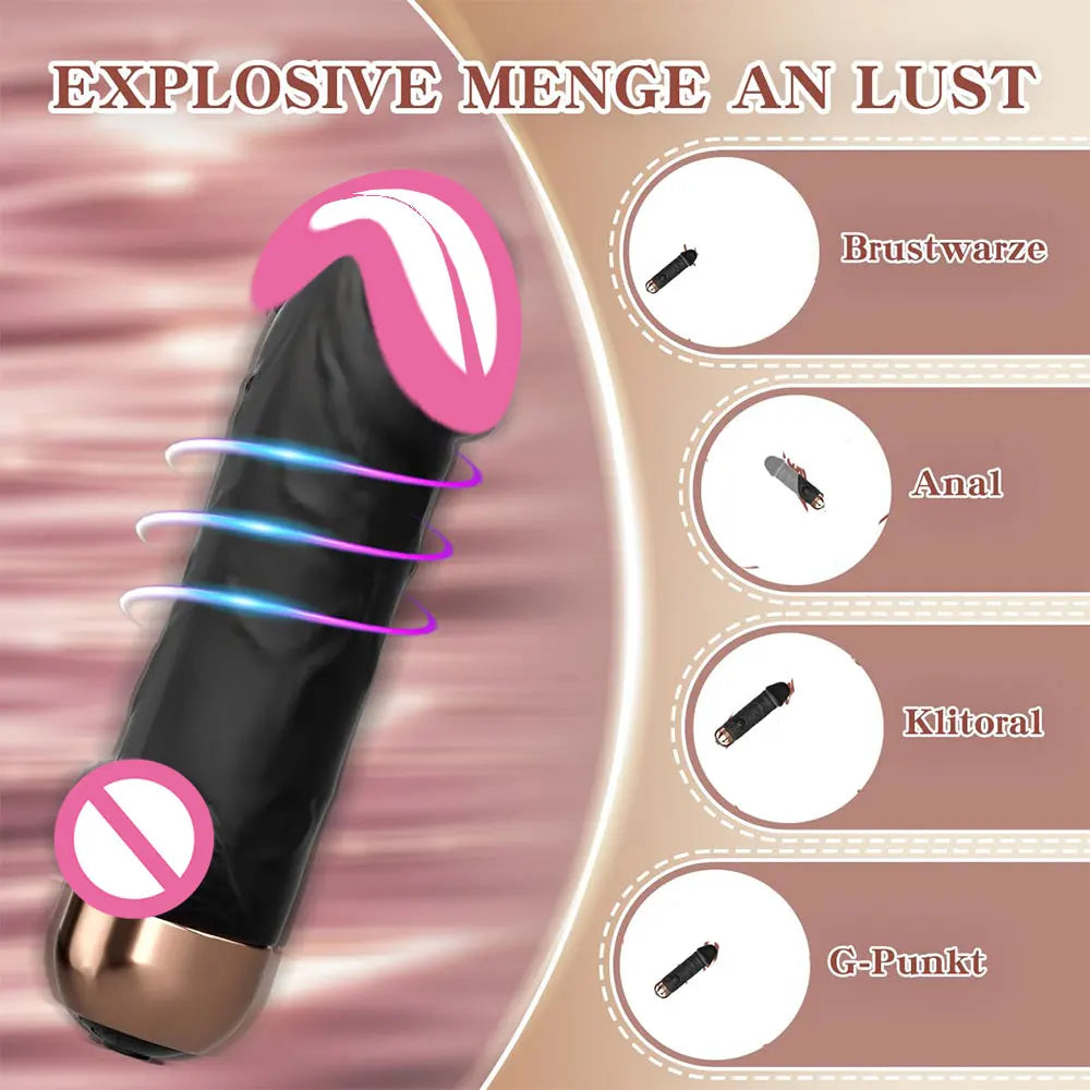 Vibrator Sex Toys for Women - Mini Bullet Vibrator Realistic Dildo Sex Toys Vibrating Clitoris Stimulation Adult Toys
