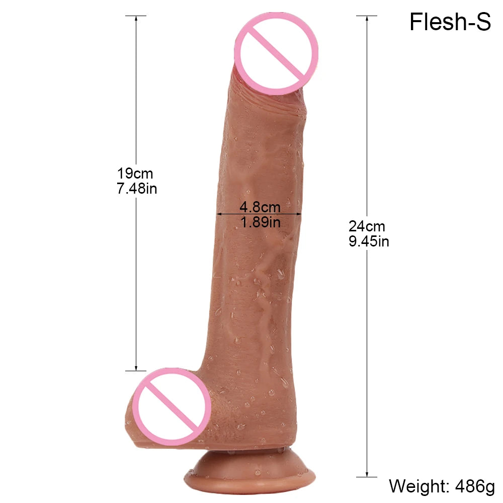 Sexy Black Dildo Realistic Penis Soft Silicone Adult Women Vagina Orgasm Anal Plug Sex Toys Juguetes Sexuales Female Masturbator
