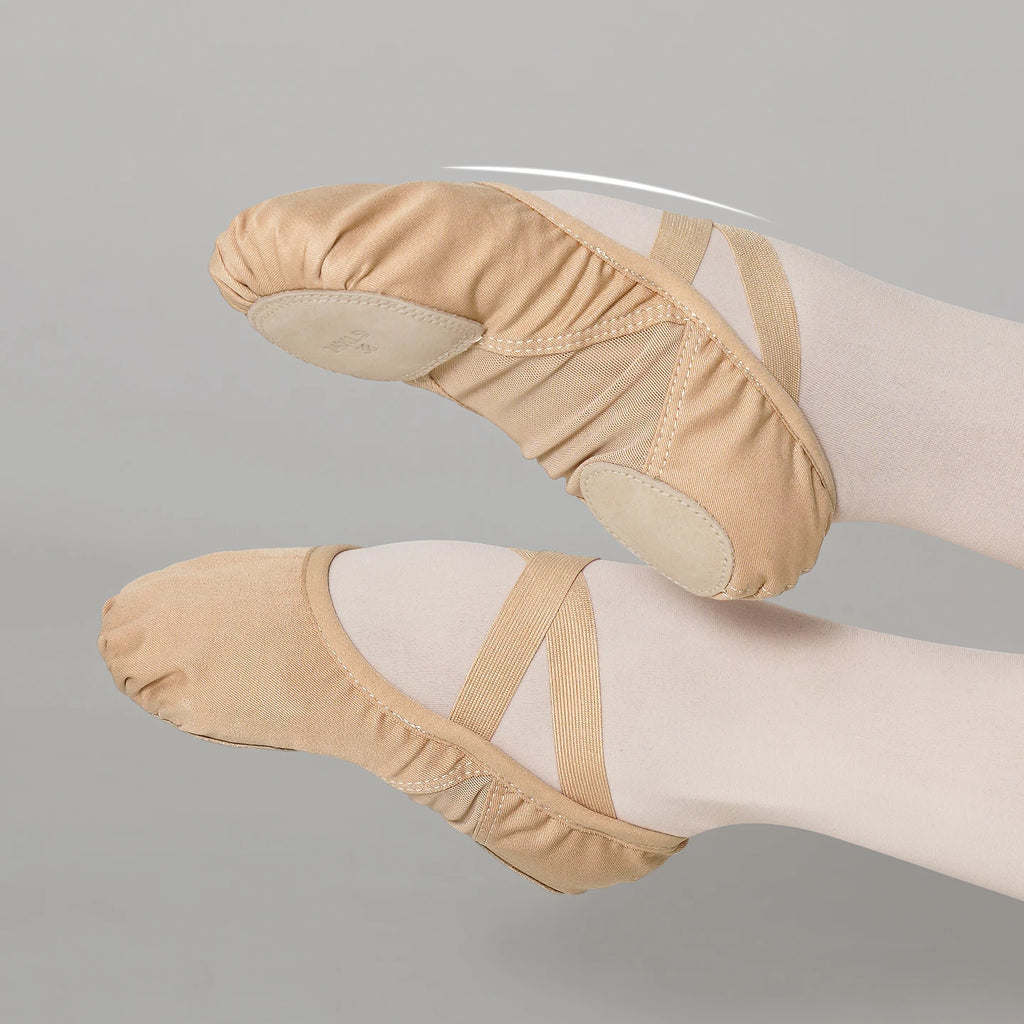 Women Ballet Dance Shoes Split Sole Ballet Slippers for Girls Kids Breathable Ballet Shoes Ballerina Dance Slippers Ballet Flats