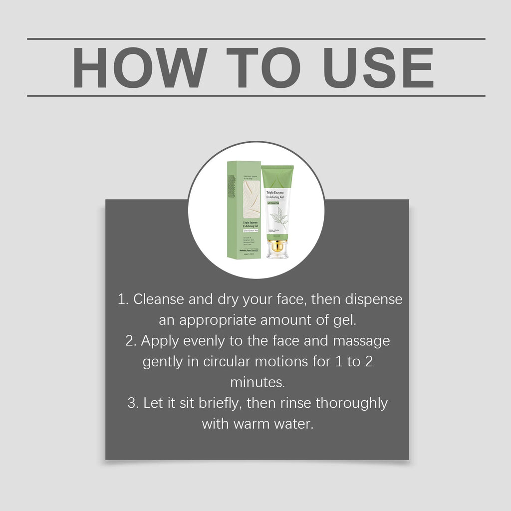 Exfoliating Gel For Face Deep Cleansing Pores Oil Control Moisturizing Nourishing Repair Whitening Smooth Removal Dead Skin