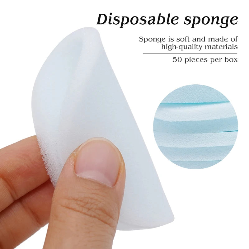 50pcs/box Dental Disposable Clean Sponge Pad Dentist Endodontics Files Sponges Cleaning Material Dentistry Oral Care Teeth Tools