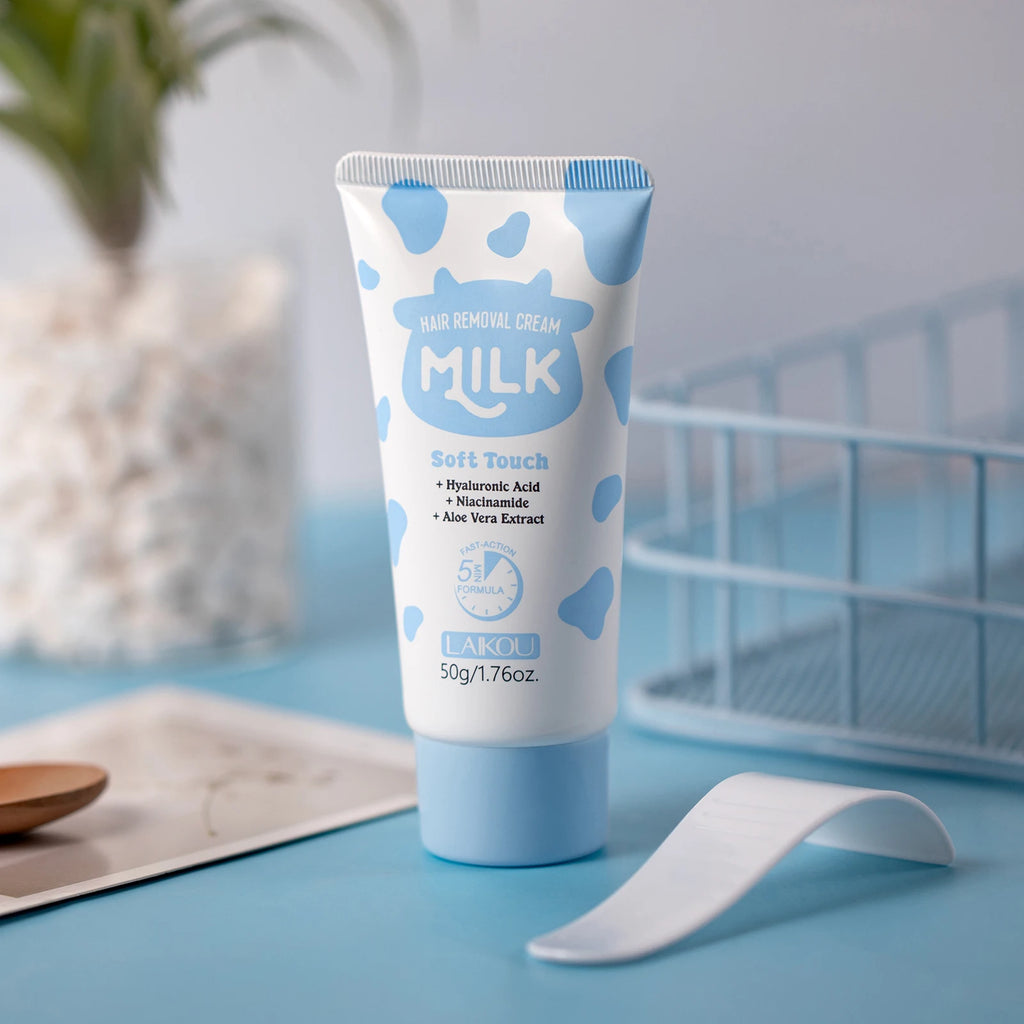 LAIKOU Milk Hair Removal Cream Gentle Depilatory Smooth Skin Treatment for Facial And Body Even Tone