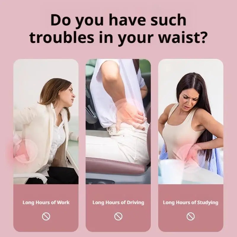 Lumbar Back Stretcher Massager for Spine Pain Relief Vertebral Relaxer Lower Back Traction Waist Correction - Spinal Health Aid