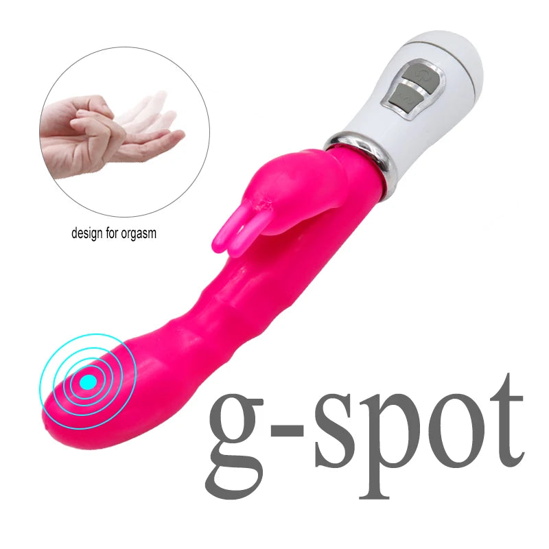 G-Spot Adult Toys Dildo Vibrator Sex Toy Double Rod Masturbation Rabbit Vibrator Utensils Adult Sex Product Vibrator for Women