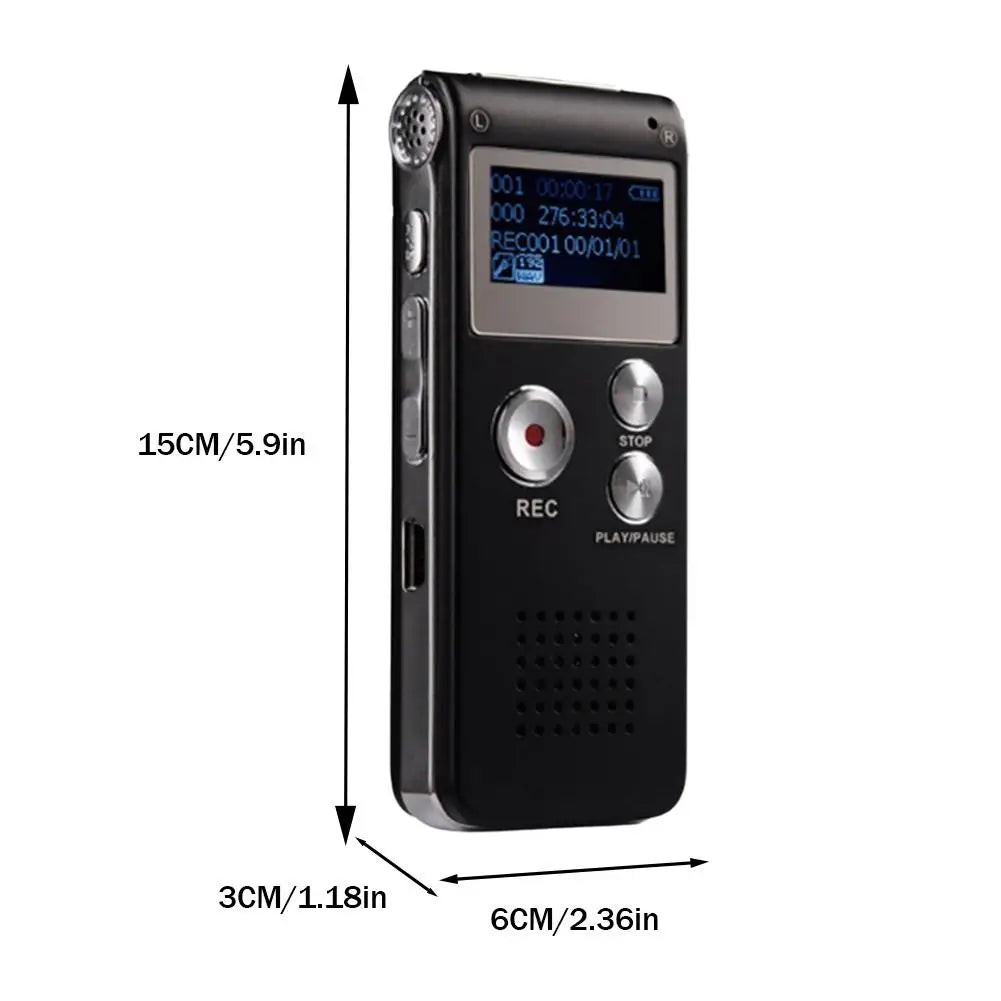 Digital Voice Activated Recorder One‑Click Recording Noise Reduction MP3 Player USB Mini Audio Recording Pen For Conference